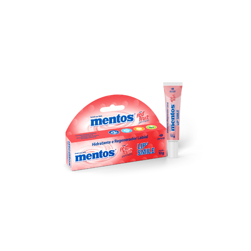 HIDRATANTE E REGENERADO LABIAL LIPSMILE MENTOS RED FRUIT 10G