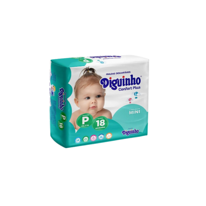 FRALDA DIGUI MINI P COM 18 UNIDADES 