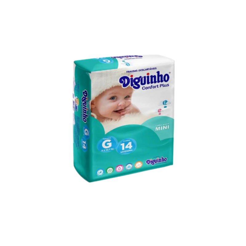 FRALDA DIGUI MINI G COM 14 UNIDADES