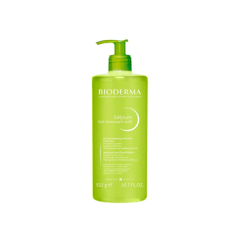 GEL MOUSSANT ACTIF SEBIUM BIODERMA COM 532G
