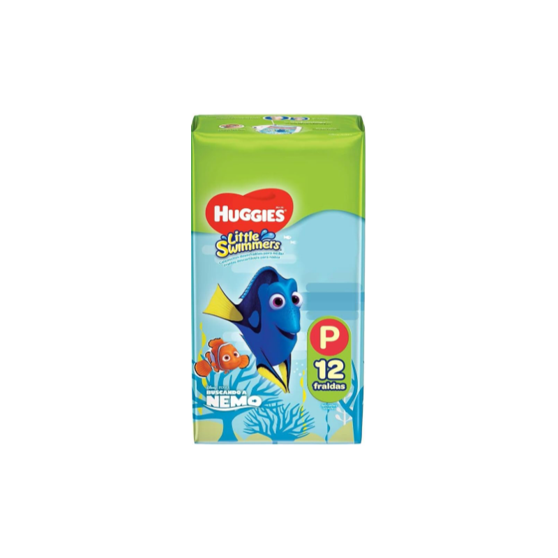 FRALDA HUGGIES LITTLE  SWIMM P COM 12 UNIDADES