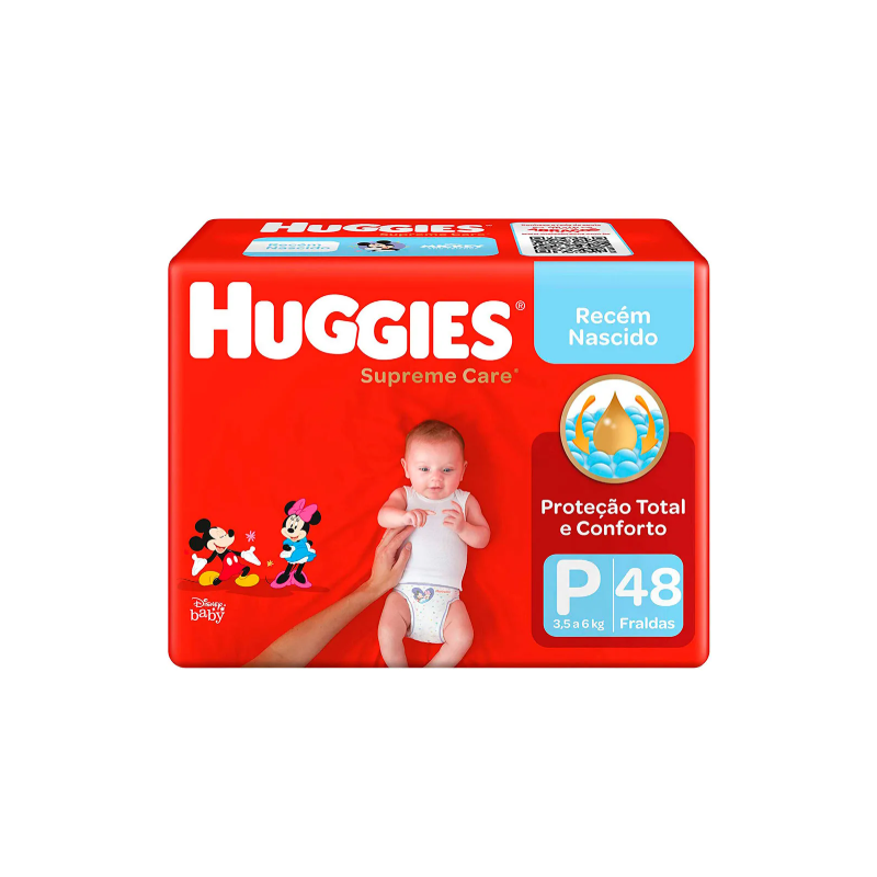 FRALDA HUGGIES SUPREME CARE P COM 48 UNIDADES