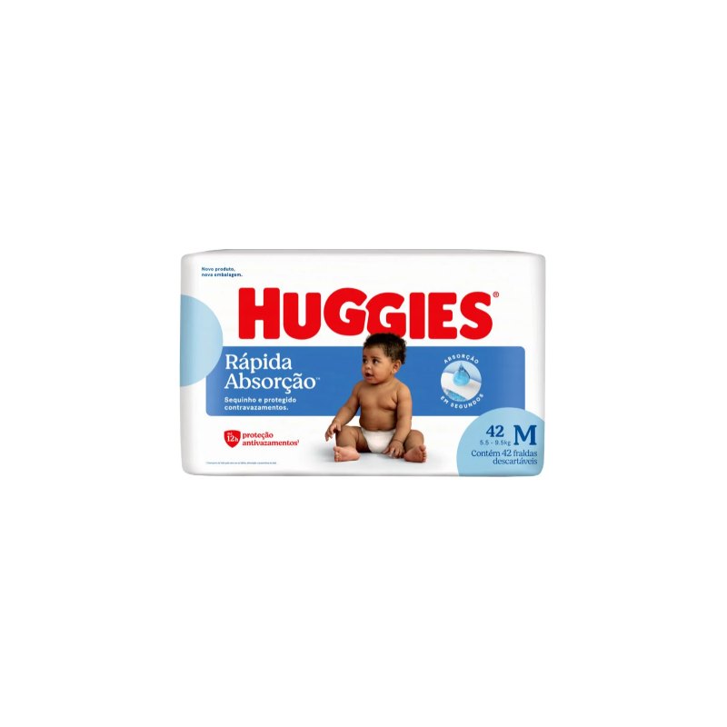 FRALDA  HUGGIES TRIPLA PROT MEGA M 42UN