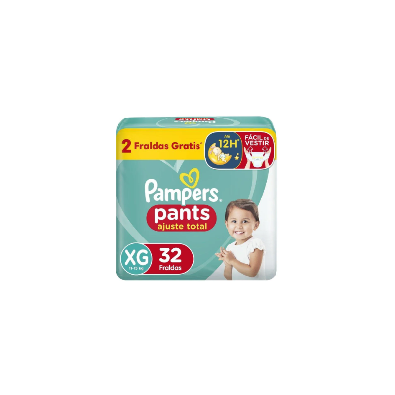FRALDA PAMPERS PANTS CONFORT SEC XG COM 32 UNIDADES