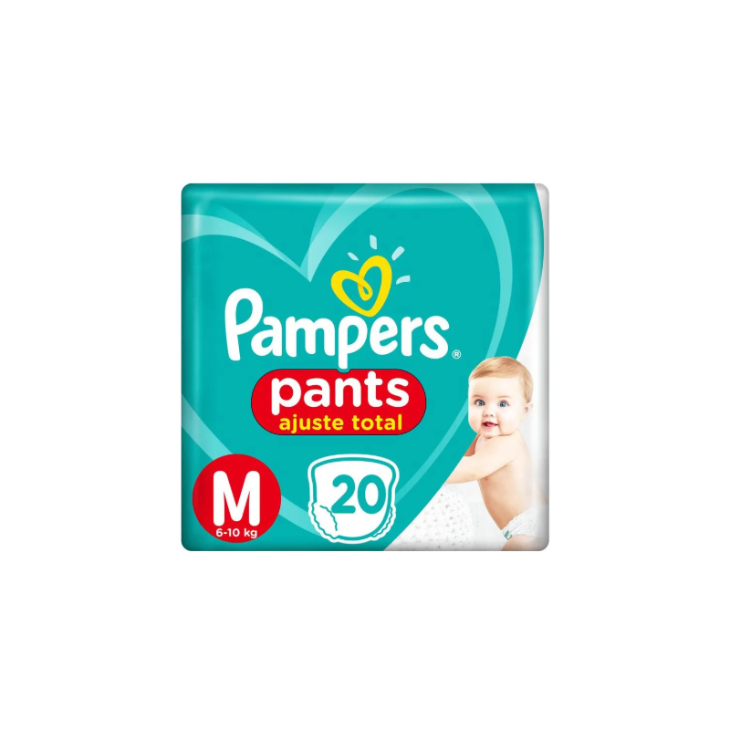 FRALDA PAMPERS PANTS PACOTAO M COM 20 UNIDADES