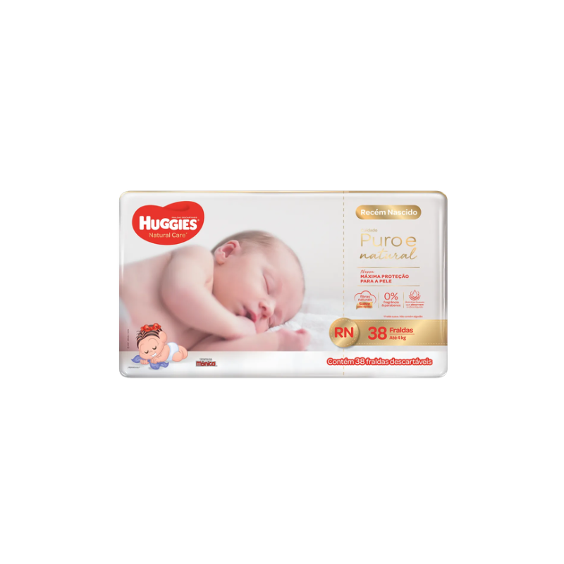FRALDA MONICA HUGGIES PRIM 100 DIAS R/N38UN