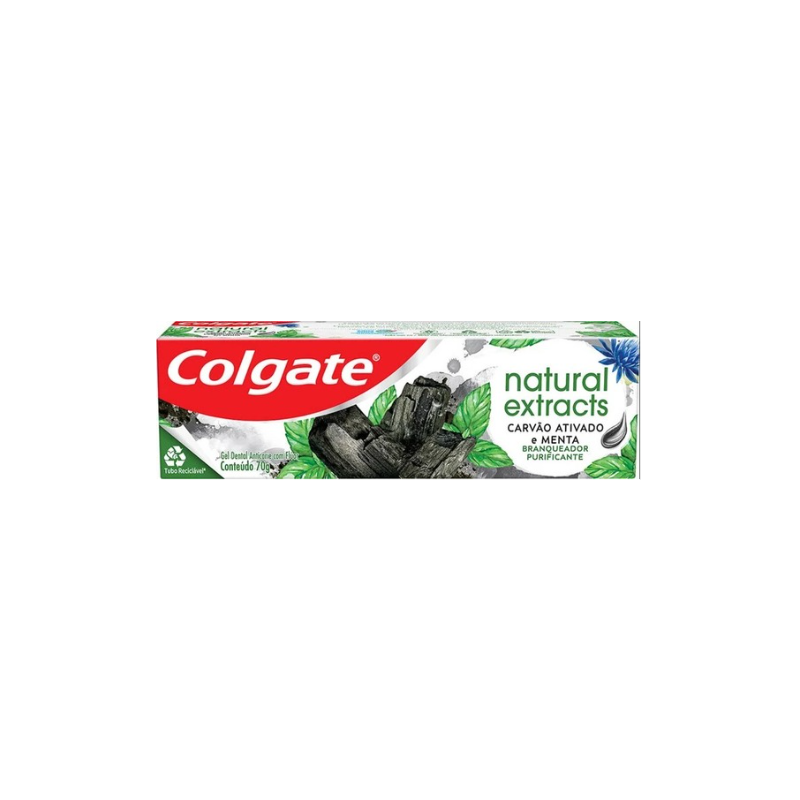 CREME DENTAL COLGATE NATURAL EXTRACTS CARVAO 70G