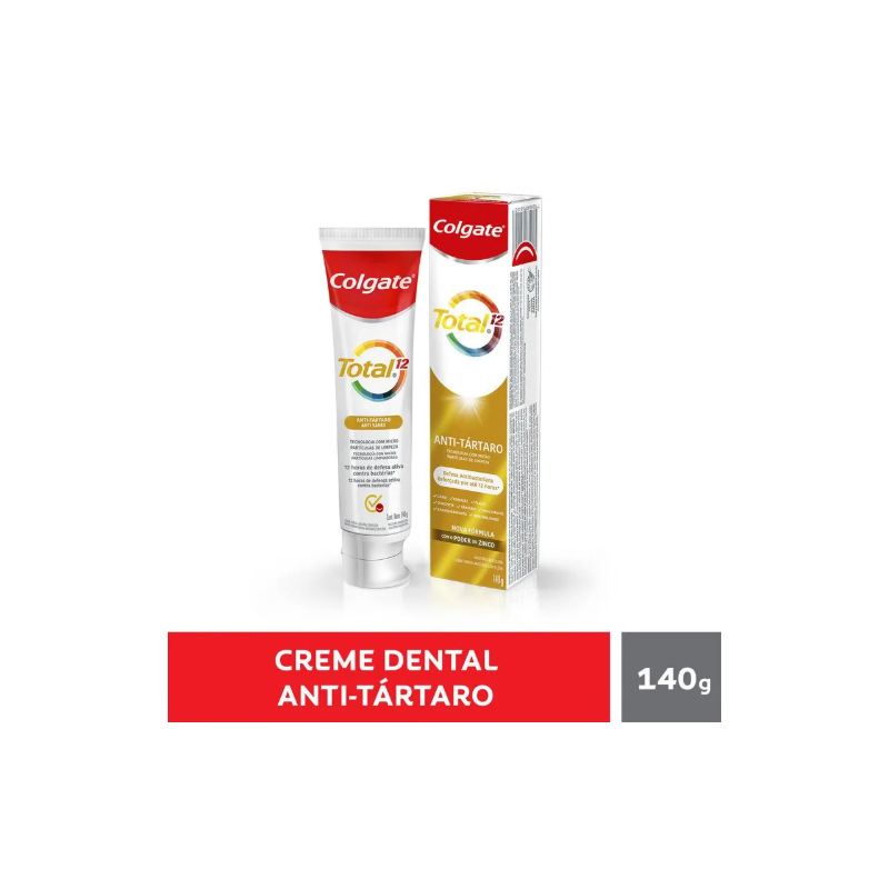CREME DENTAL COLGATE TOTAL 12 ANTI-TÁRTARO 140G