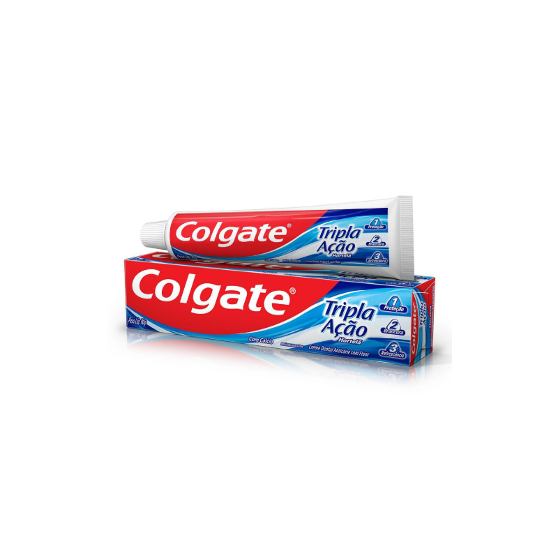 CREME DENTAL COLGATE TRIPLA AÇÃO HORTELÃ 90G