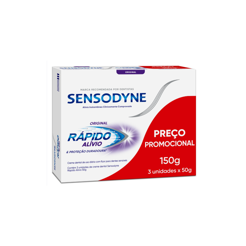CREME DENTAL SENSODYNE RÁPIDO ALÍVIO 50G L3P2