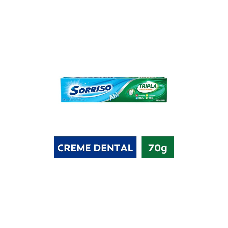 CREME DENTAL SORRISO TRIPLA VITAMINA 70G