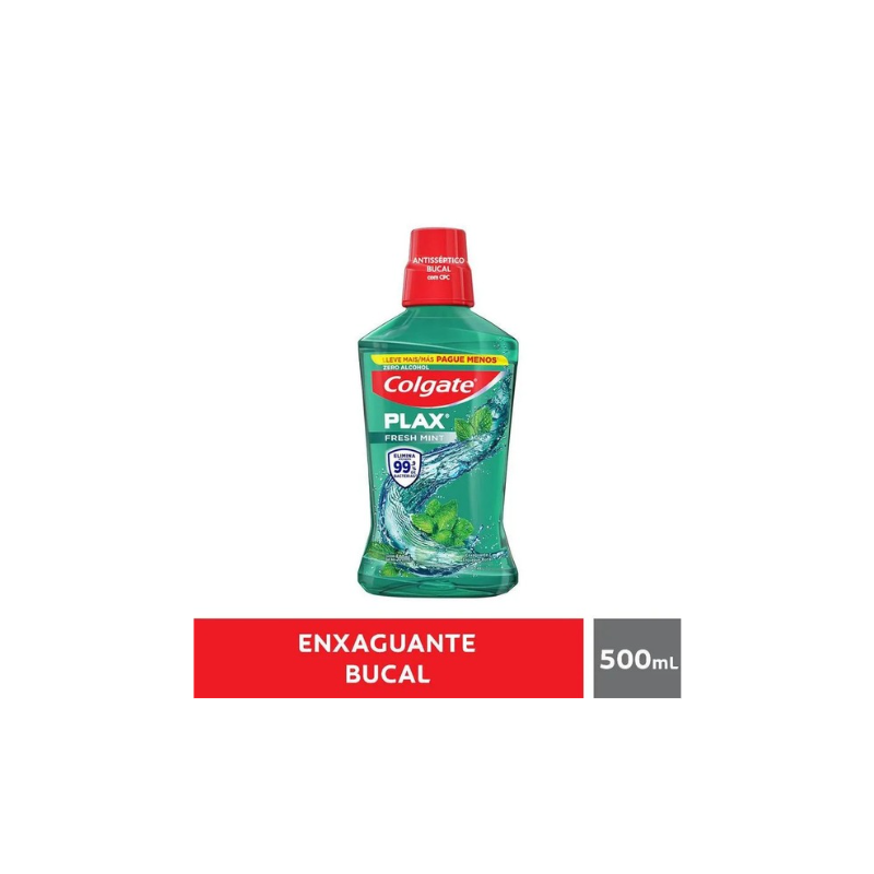 ENXAGUANTE BUCAL COLGATE PLAX FRESH MINT 500ML