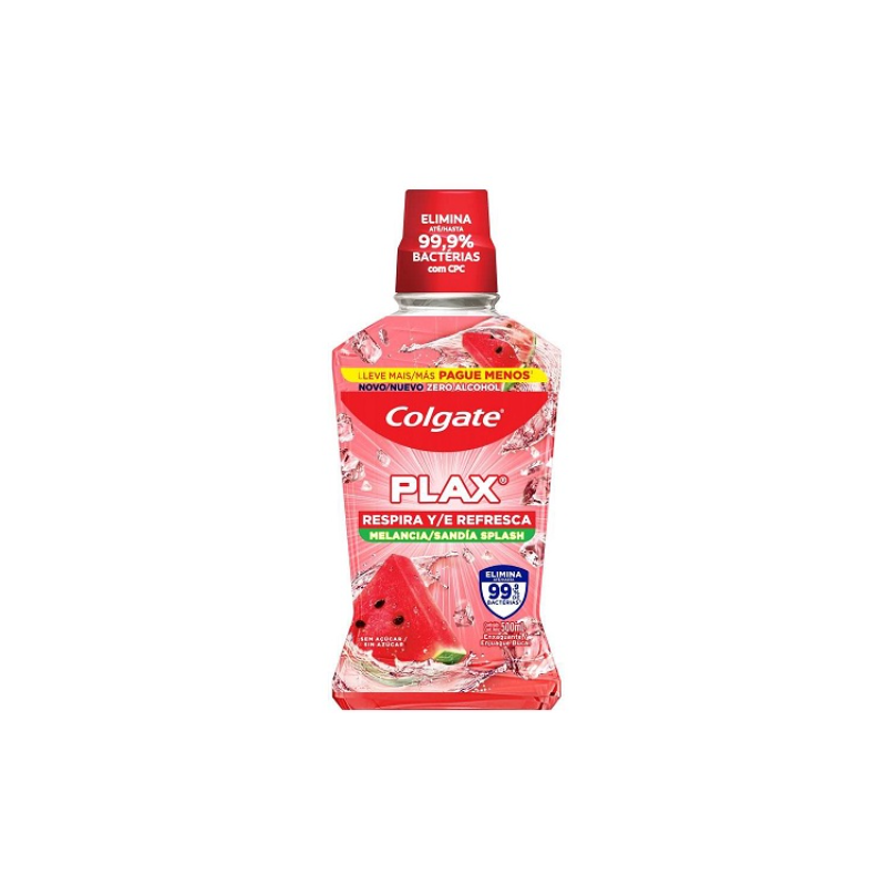 ENXAGUANTE BUCAL COLGATE PLAX MELANCIA 500ML
