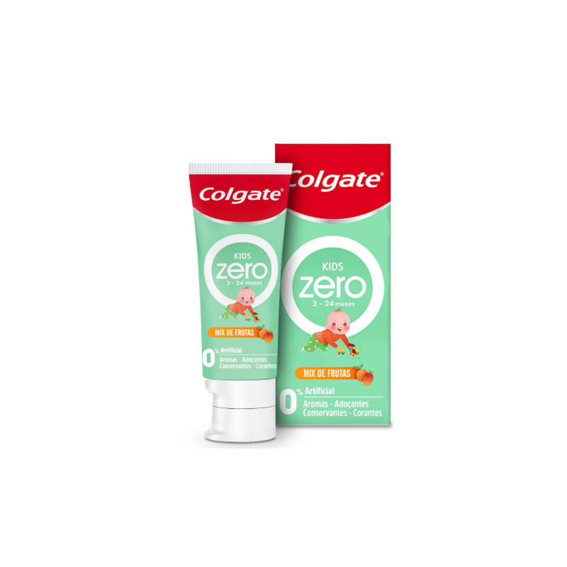 CREME DENTAL COLGATE COM 50 GRAMAS ZERO KIDS BABY MIX FRUTAS