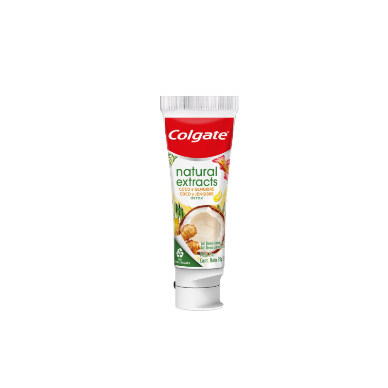 GEL DENTAL COLGATE  NATURAL EXTRACTS COCO E GENGIBRE 90G