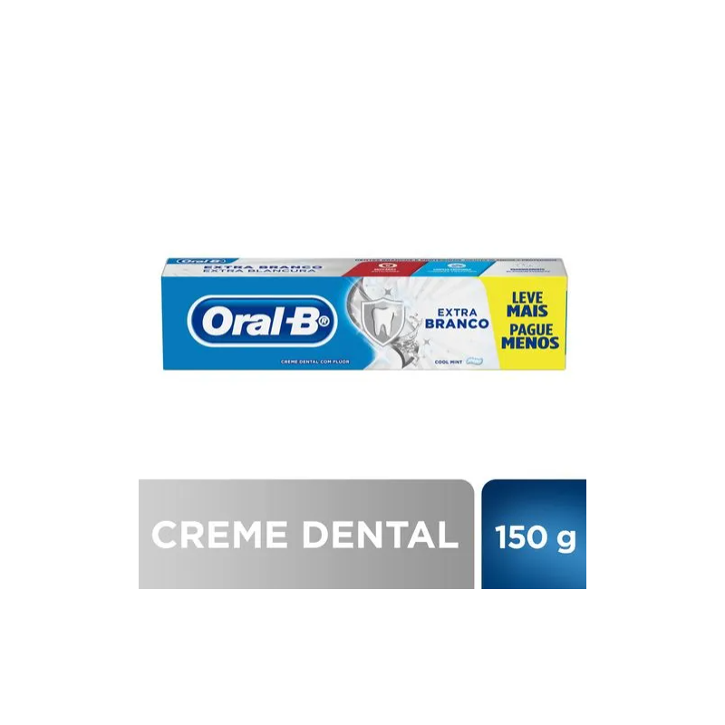 CREME DENTAL ORAL-B EXTRA BRANCO COLL MINT 150G