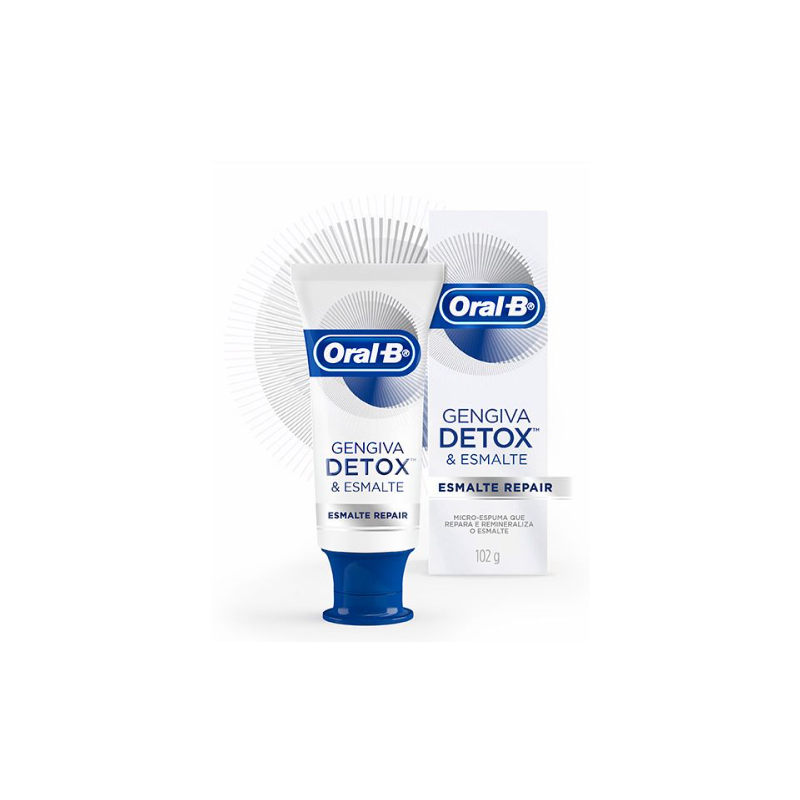 CREME DENTAL ORAL-B DETOX ESMALTE REPAIR COM 102GRAMAS