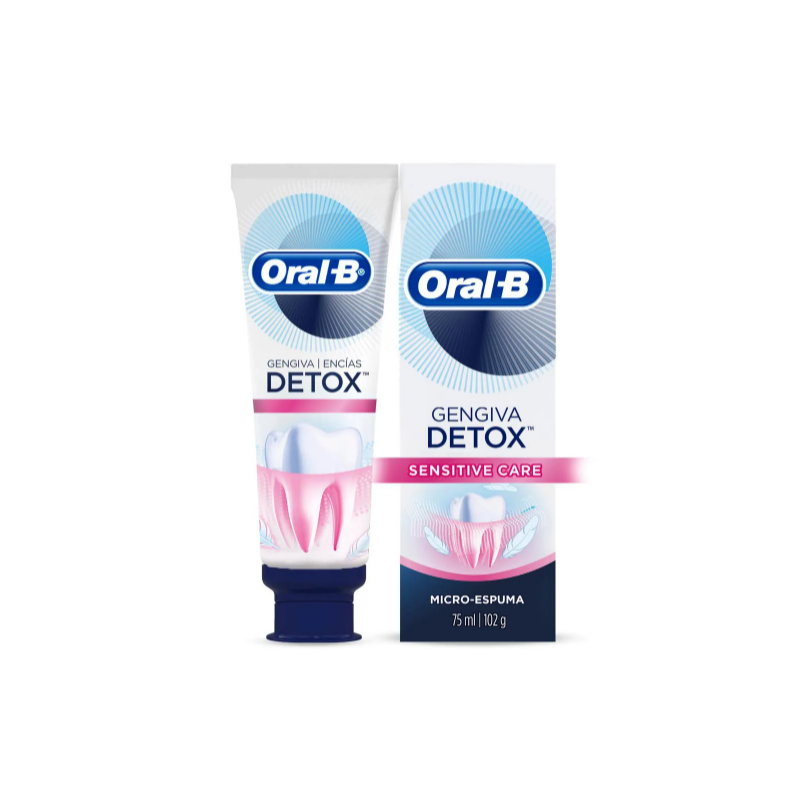 CREME DENTAL ORAL-B  DETOX SENSIT CARE COM 102 G