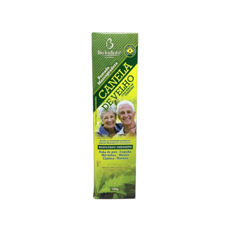 CANELA DE VELHO POMADA MASSAGEADORA 150 GRAMAS BIONATUS