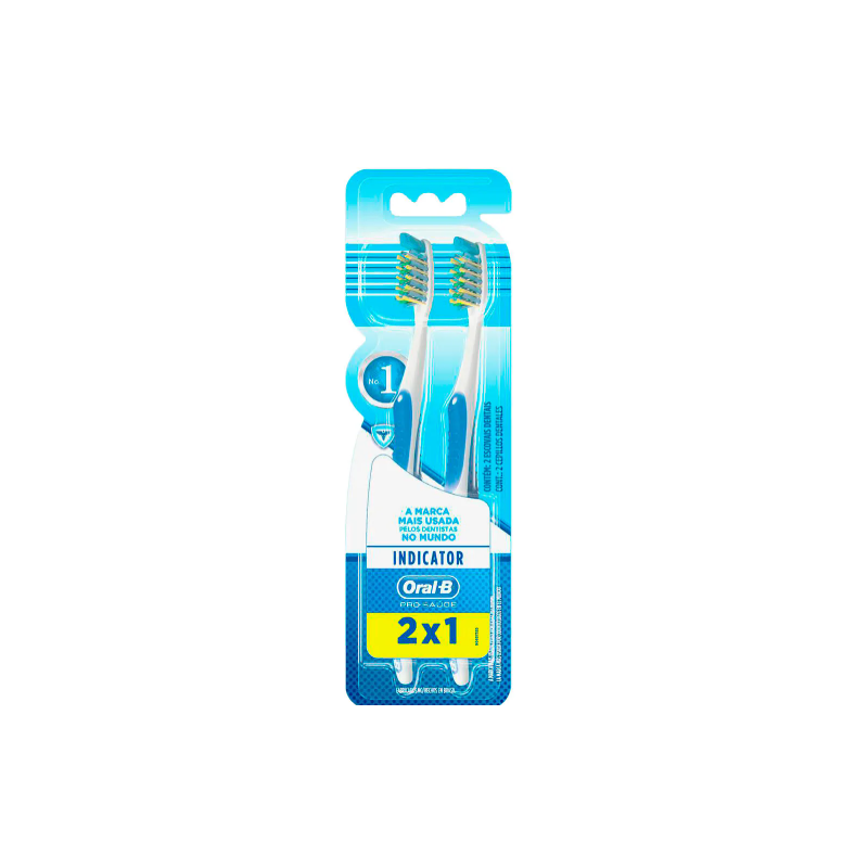 ESCOVA DENTAL ORAL-B INDICATOR CLEAN Nº 40 2 UNIDADES