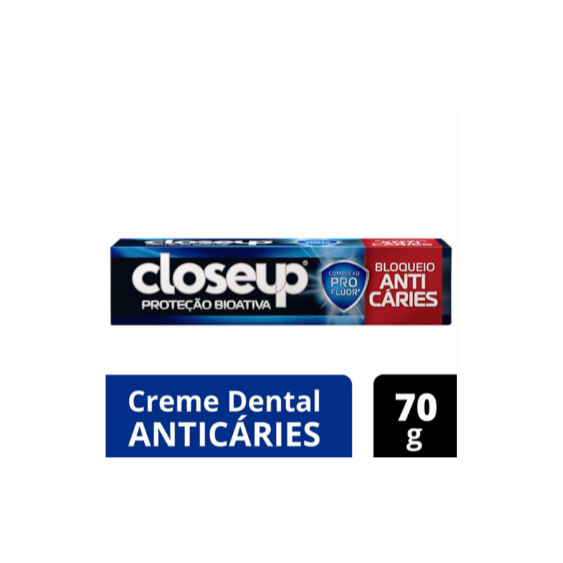 CREME DENTAL CLOSEUP PROTEÇÃO BIOATIVA BLOQUEIO ANTICÁRIE 70G