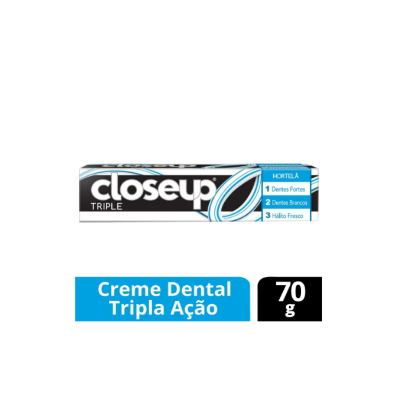 CREME DENTAL CLOSEUP TRIPLE HORTELÃ 70G