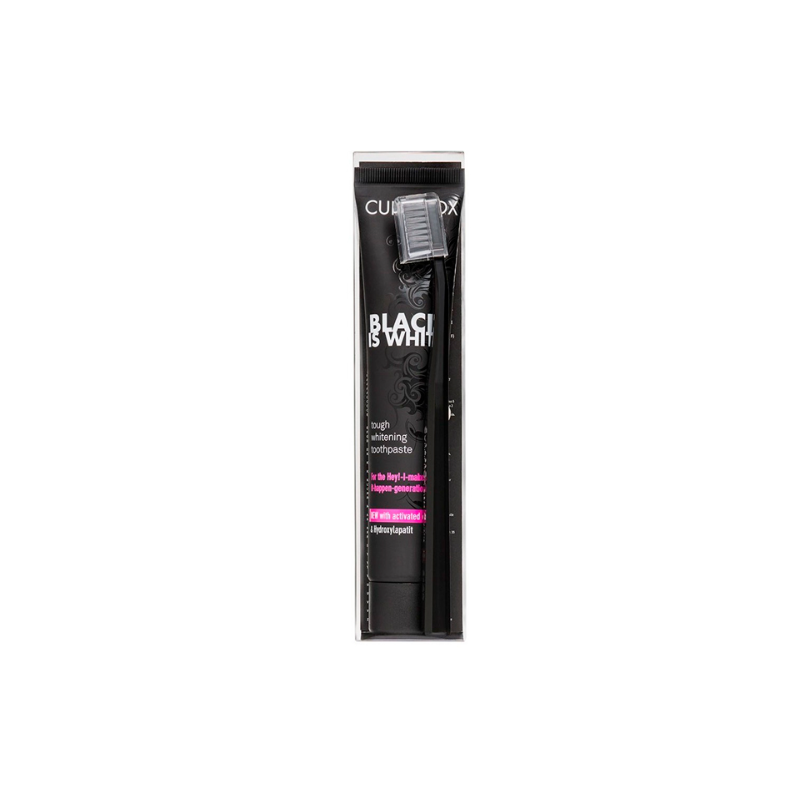 ESCOVA +CREME DENTAL CURAPROX BLACK WHITE  8ML