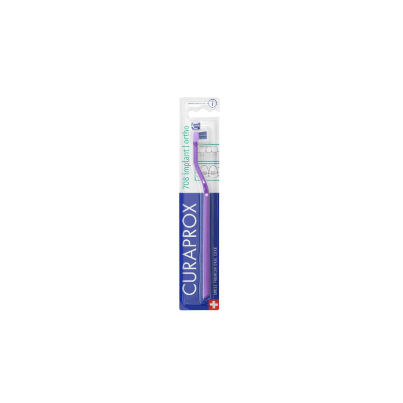 ESCOVA DENTAL CURAPROX ORTODONTICA 708 IMPLANT ORTHO 1UND