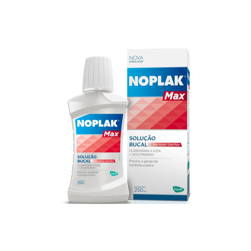 SOLUCAO BUCAL NOPLAK MAX COM FLUOR 250ML 1 UND