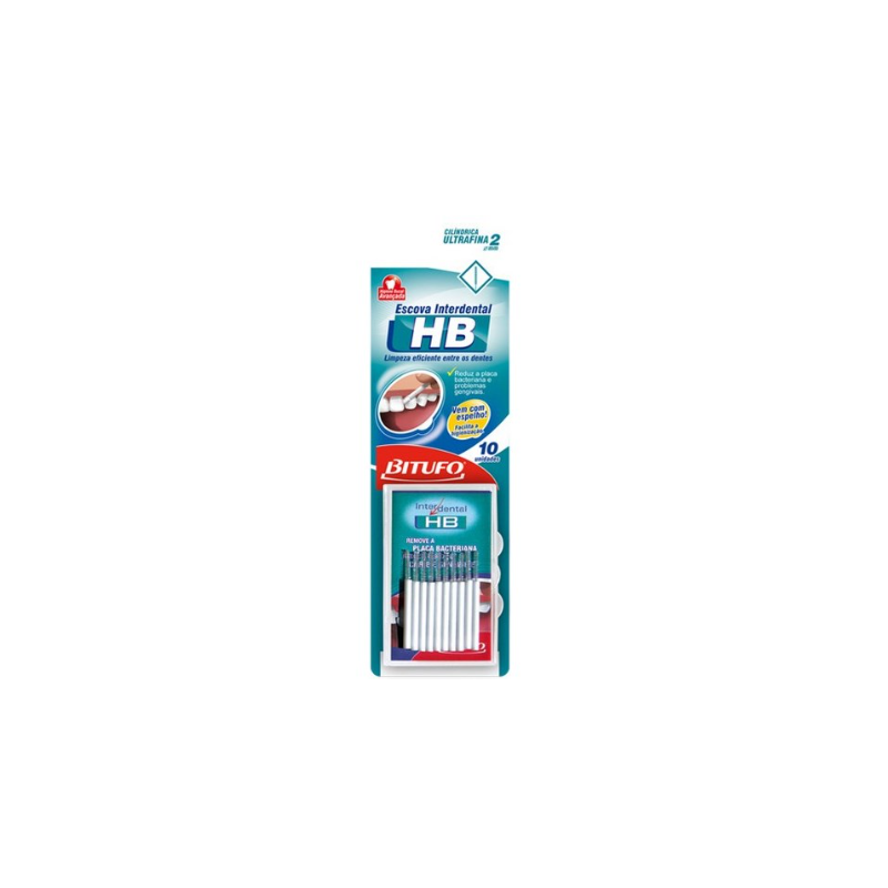 ESCOVA BIFUTO INTERDENTAL HB EXTRA FINA 10UND