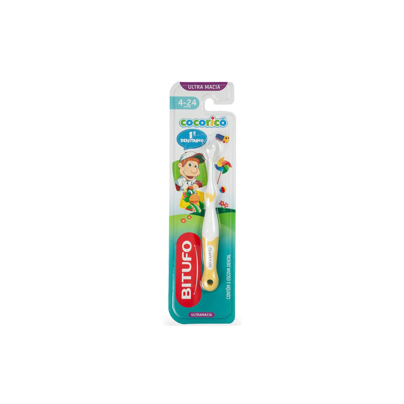 ESCOVA DENTAL BITUFO COCORICO 1° DENTINHO 1UND