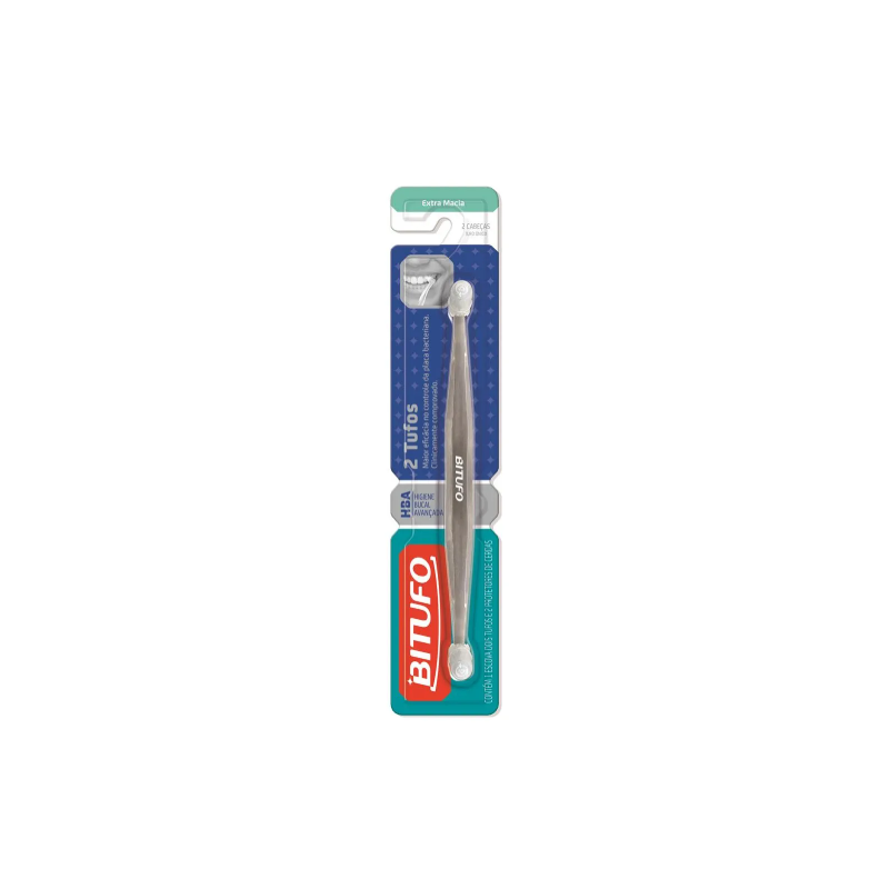 ESCOVA DENTAL EXTRA MACIA 2 TUFOS BITUFO 1UND