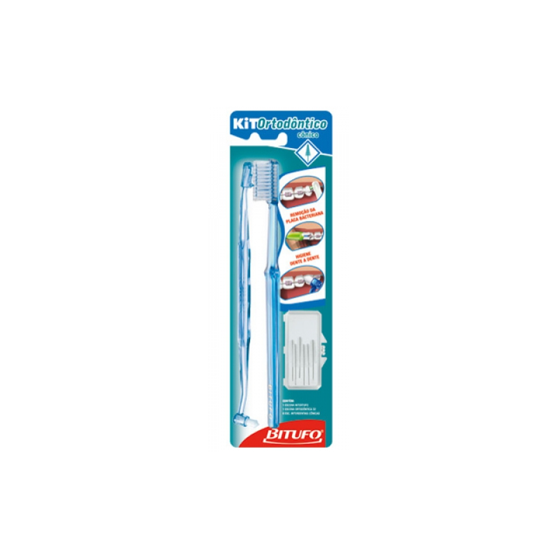 ESCOVA DENTAL KIT BITUFO ORTODONTICO CONICO 