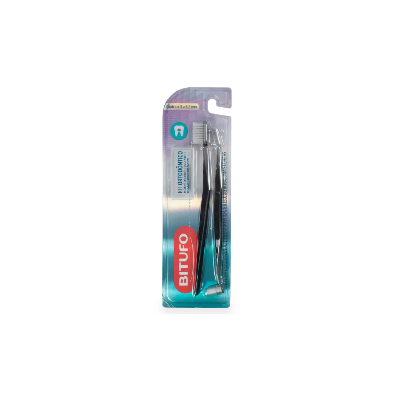KIT ESCOVAS ORTODONTICO CONICO BITUFO 