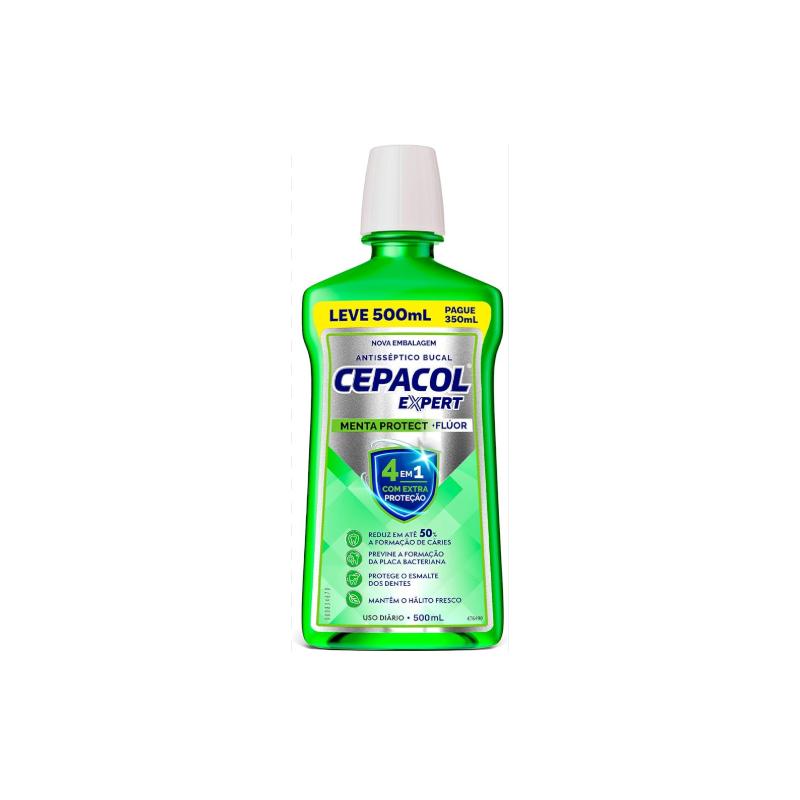 ENXAGUNATE BUCAL CEPACOL EXPERT MENTA PROTECT 500ML