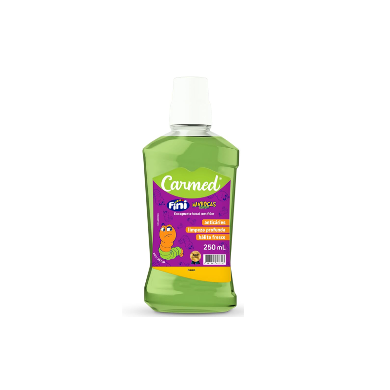 ENXAGUANTE BUCAL CARMED FINI MINHOCAS 250ML