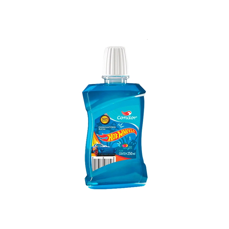 ENXAGUANTE BUCAL INFANTIL CONDOR HOT WHEELS 200ML