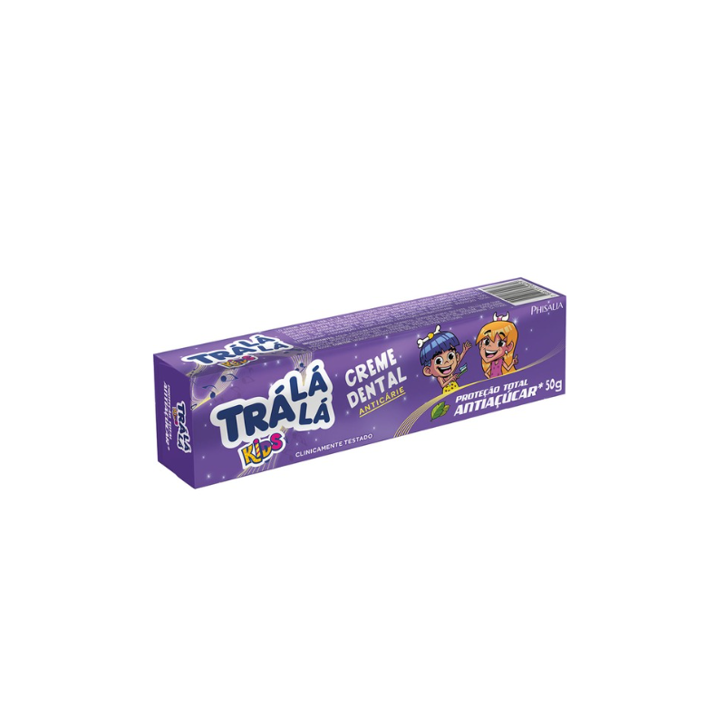 CREME DENTAL TRA LÁLÁ KIDS PROTEÇÃO TOTAL ANTIAÇUCAR  50G