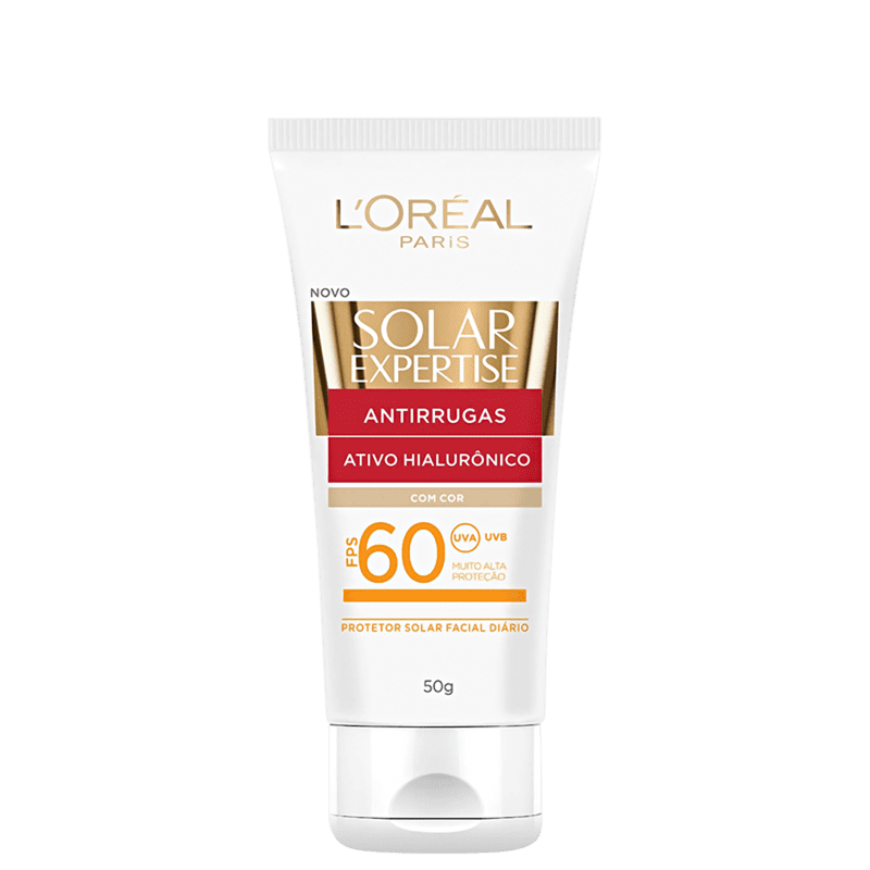 L'ORÉAL PARIS SOLAR EXPERTISE ANTIRRUGAS FPS 60 COM COR 50G