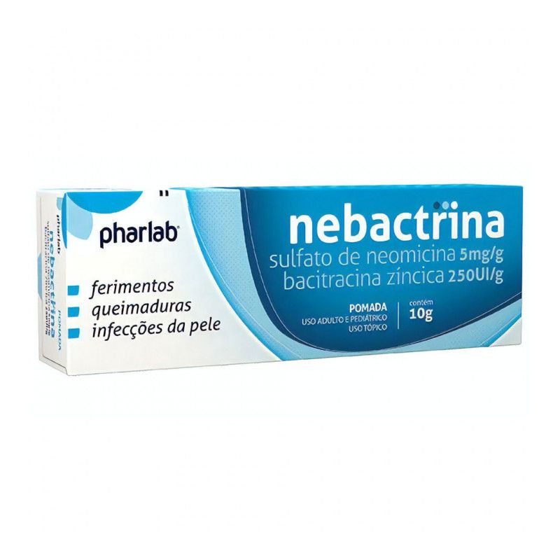 NEBACTRINA 5 MG 250 UI POMADA 10 GRAMAS-PHARLAB-
