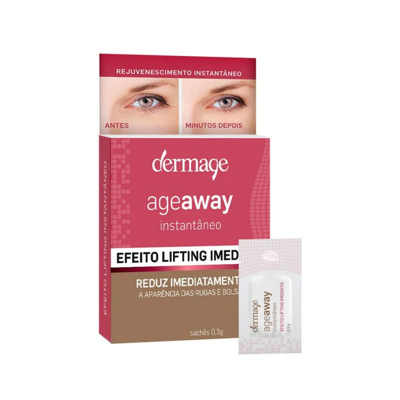 ANTIRRUGAS INSTANTÂNEO DERMAGE AGE AWAY COM 4 SACHÊS 0,3G