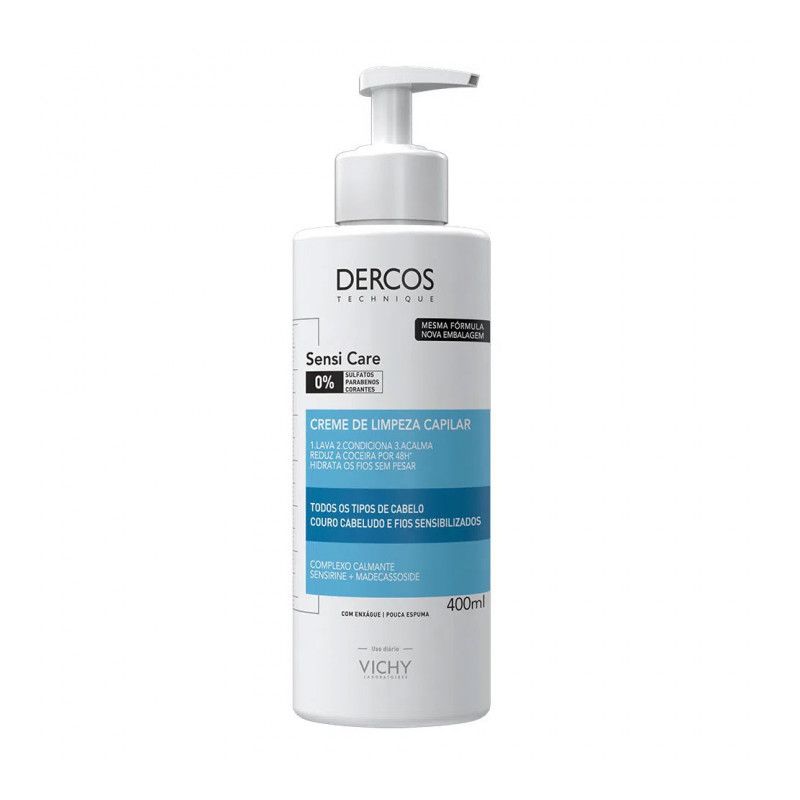 DERCOS SENSI CARE CREME DE LIMPEZA CAPILAR 400ML