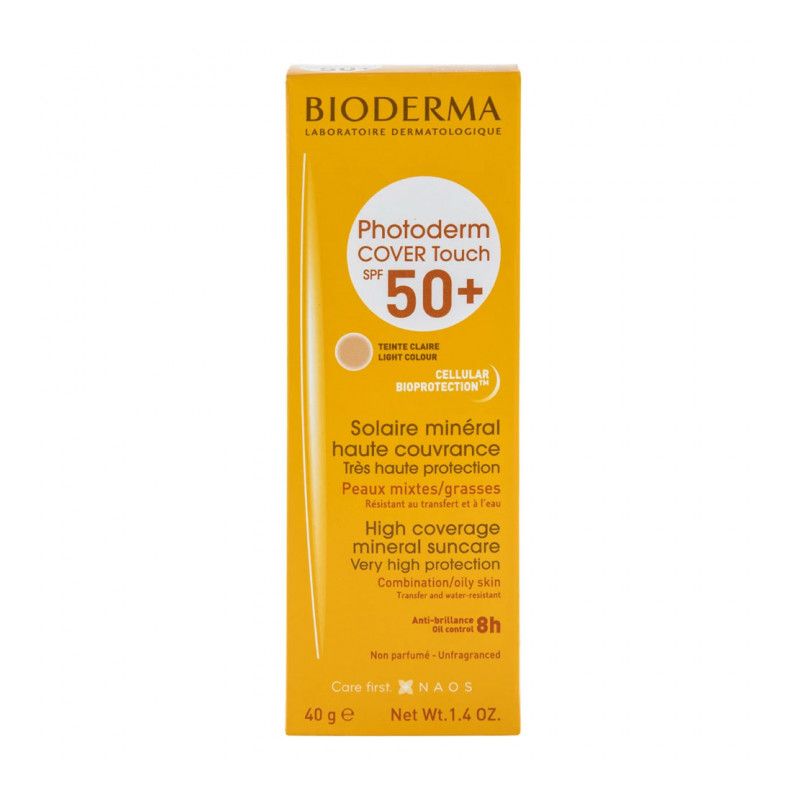 PROTETOR SOLAR  PHOT COVER TOUCH SPF 50+ COR CLARA OIL 40G 
