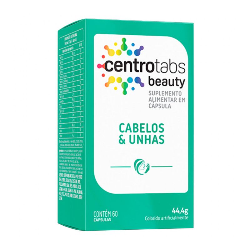 CENTROTABS BEAUTY CABELOS E UNHAS COM 60 CÁPSULAS