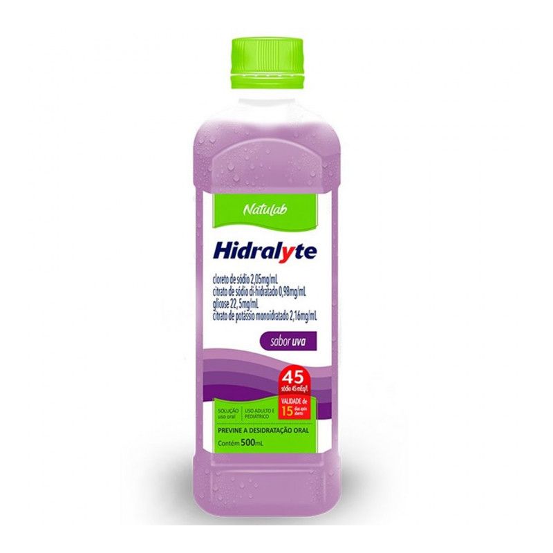 HIDRALYTE 45 SABOR UVA 500 ML