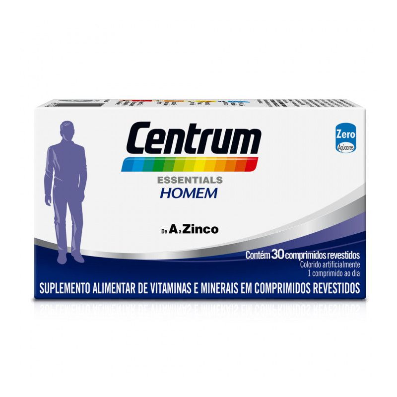 CENTRUM ESSENTIALS HOMEM COM 30 COMPRIMIDOS