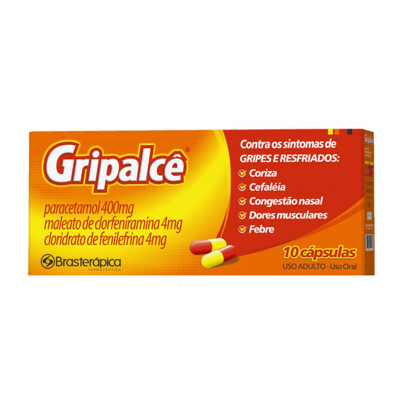 GRIPALCE COM 10 CAPSULAS