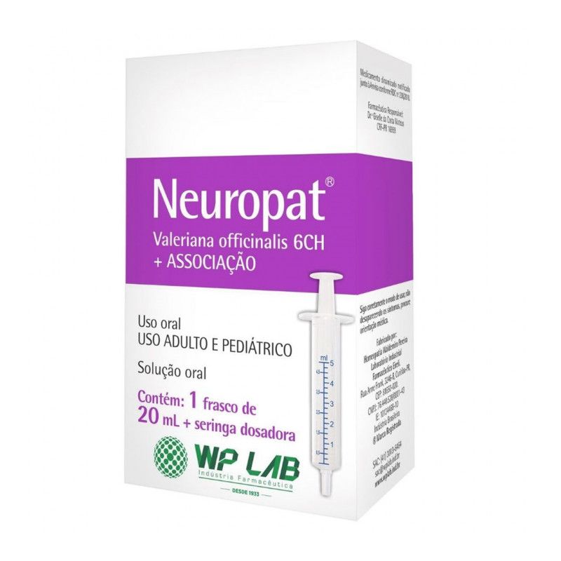 NEUROPAT SOLUÇÃO ORAL COM 20ML +SERINGA DOZADORA-