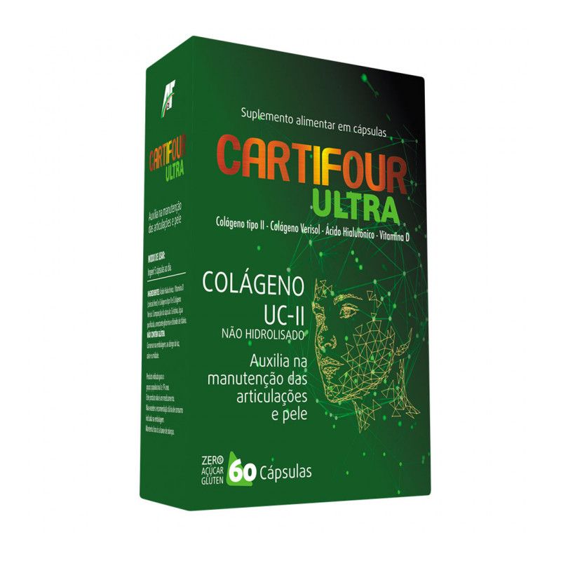 CARTIFUOR ULTRA COLÁGENO TIPO 2 COM 60 CÁPSULAS-ALQUIMIA-