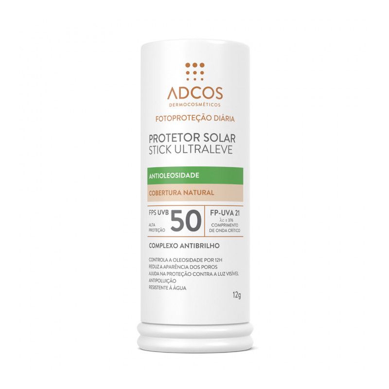 PROTETOR SOLAR ADCOS ANTIOLEOSIDADE NUDE COM 12 GRAMAS